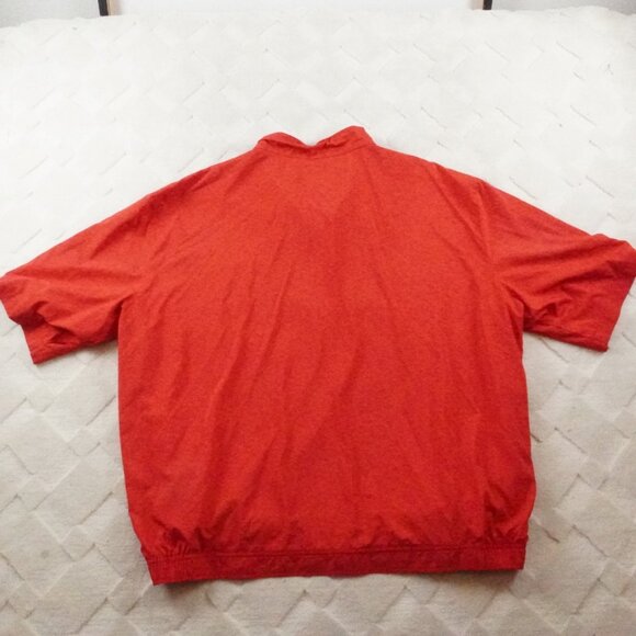 Polo Ralph Lauren Windbreaker Jacket Mens 2XL Red Short Sleeve Pull Over Golf - Picture 9 of 12